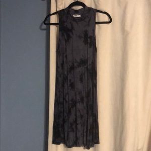 Grey high neck dress